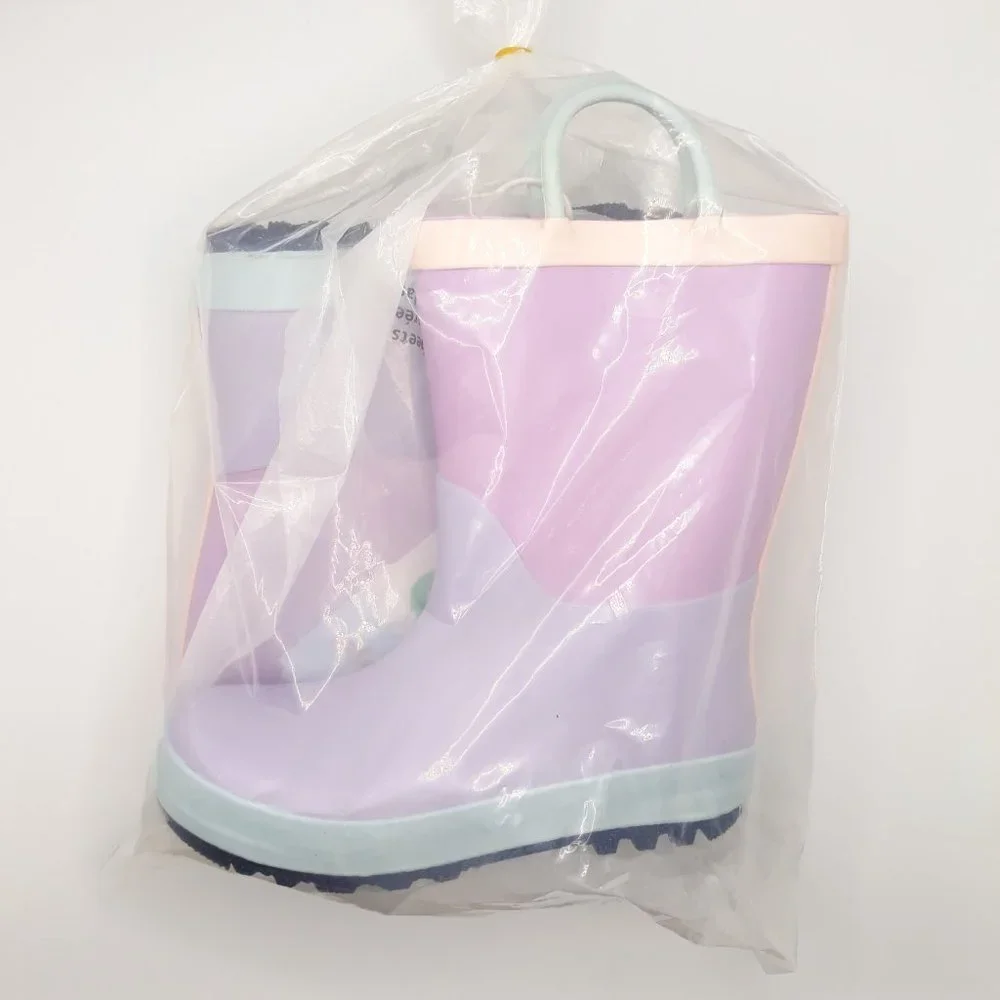 Girls Ali Colorblock Rain Boots - Cat and Jack (Purple) "Size 10 Kids" - NEW!!! - Picture 5 of 8